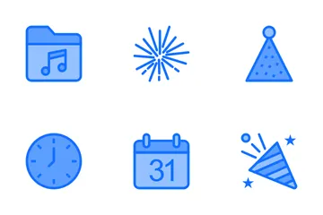 Happy New Year 1 Icon Pack