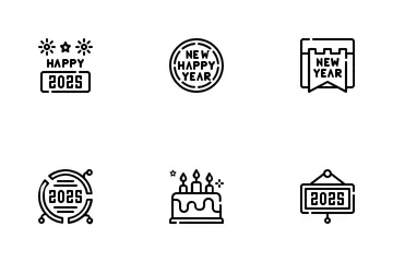 Happy New Year Icon Pack