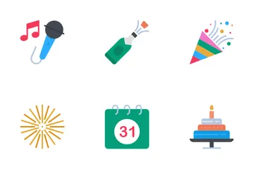 Happy New Year Icon Pack