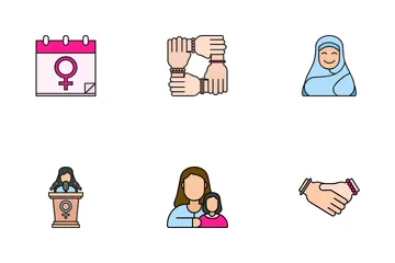 Happy Women's Day Icon Pack