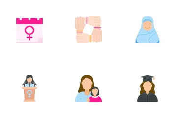 Happy Women's Day Icon Pack