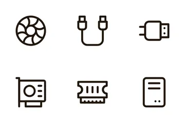 Hardware Components Icon Pack