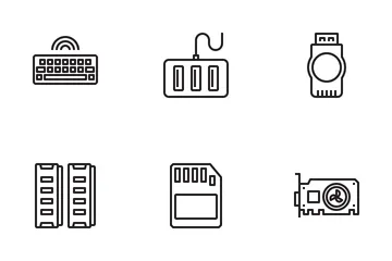 Hardware de computador Pacote de Ícones