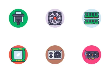 Hardware de computador Pacote de Ícones