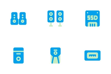 Hardware de la computadora Icon Pack