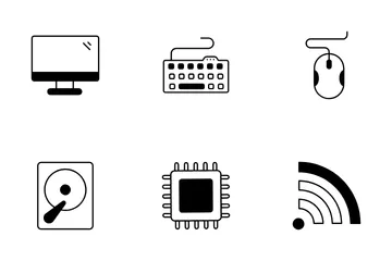 Hardware de la computadora Paquete de Iconos