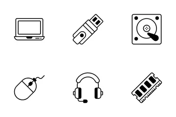 Hardware de la computadora Paquete de Iconos