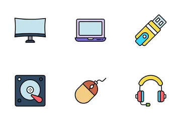 Hardware de la computadora Paquete de Iconos