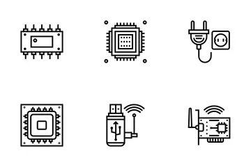 Hardware de la computadora Paquete de Iconos