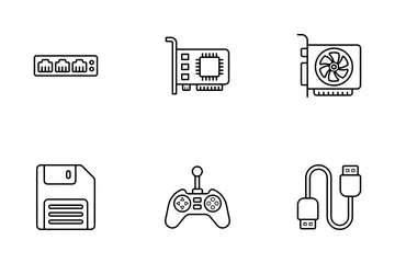 Hardware de la computadora Paquete de Iconos