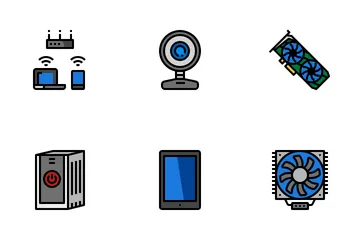 Hardware de la computadora Paquete de Iconos