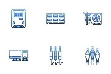 Hardware de la computadora Paquete de Iconos