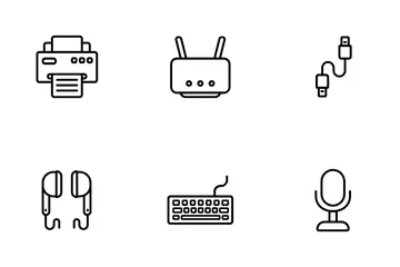 Hardware electrónico Paquete de Iconos