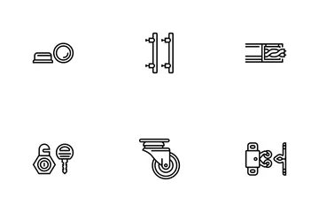 Hardware Furniture Equipment Icon Pack