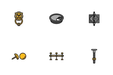 Hardware-Möbel-Detailmontage Symbolpack