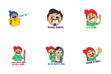 Haryanvi Character Icon Pack