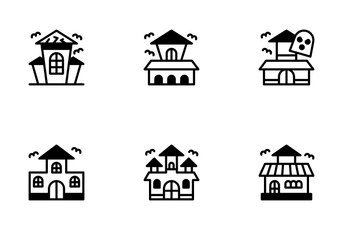 Haunted House Icon Pack