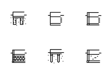 Fundament des Hauses Symbolpack