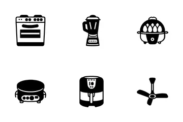 Haushaltsgeräte Symbolpack