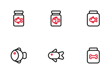 Haustierzubehör Symbolpack
