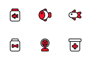 Haustierzubehör Symbolpack