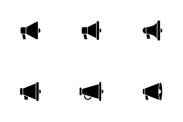 Haut-parleur mégaphone Pack d'Icônes