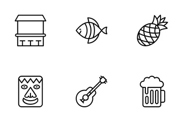 Hawaii Symbols Icon Pack