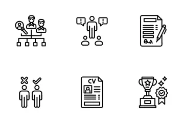 Headhunting And Recruiting Icon Pack