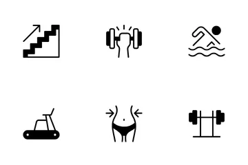 Health And Fitness Challenges Icon Pack