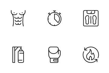 Health And Fitness Challenges Icon Pack