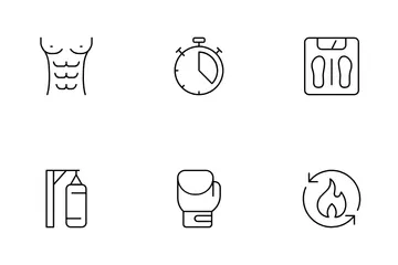 Health And Fitness Challenges Icon Pack