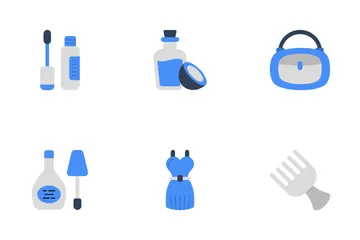 Health Beauty And Fashion Icon Pack
