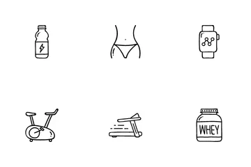 Health Fitness Icon Pack
