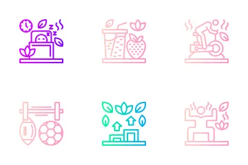 Health Fitness Icon Pack