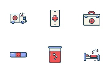 Healthcare Filled Outline Pack Icon Pack