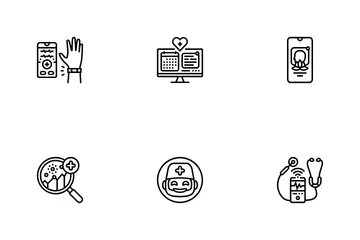 Healthcare Innovations Robotics Icon Pack