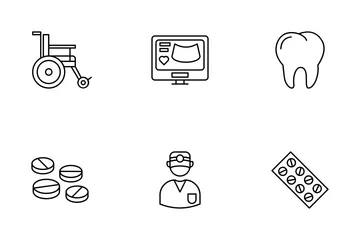 Healthcare & Medical Outline Set Icon Pack