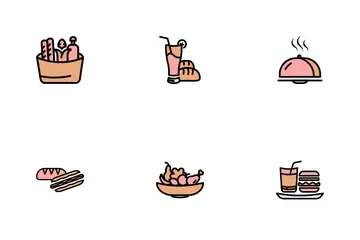 Healthy Food And Drinks Icon Pack