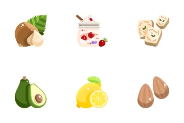 Healthy Food And Vegan Icon Pack
