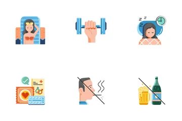 Healthy Life Flat - Live Long And Prosper Icon Pack