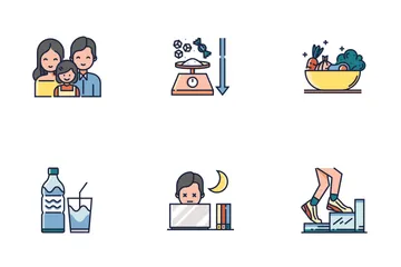Healthy Life Line Color - Live Long And Prosper Icon Pack