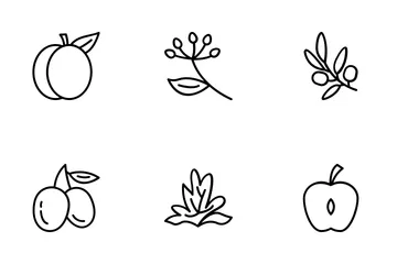 Healthy Organic Flower Icon Pack
