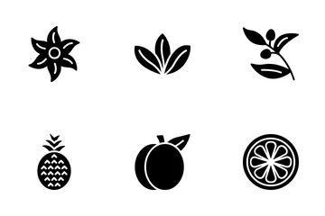 Healthy Organic Flower Icon Pack