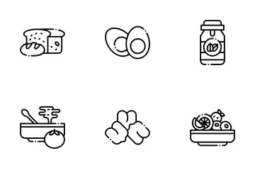 Healthy Snacks Icon Pack