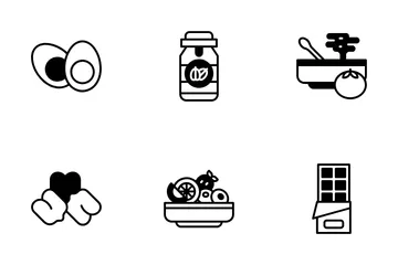 Healthy Snacks Icon Pack