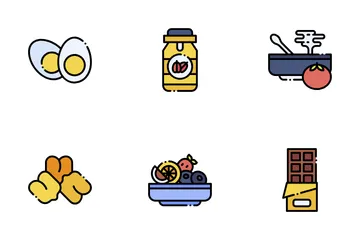 Healthy Snacks Icon Pack