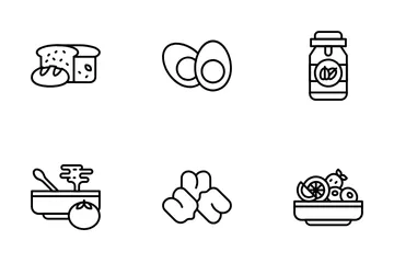 Healthy Snacks Icon Pack