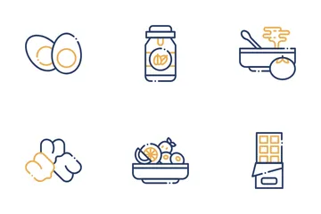 Healthy Snacks Icon Pack