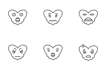 ハートの絵文字 アイコンパック