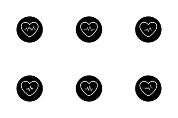Heartbeat Circle 2 Icon Pack